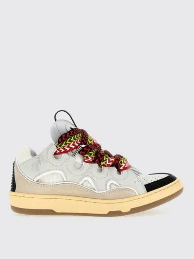 Lanvin Leather Sneakers With Unique Lacing System In Multi