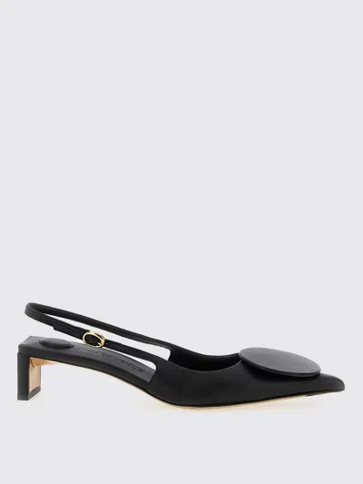 Jacquemus 45mm Les Chaussures Duelo Leather Mules In Black