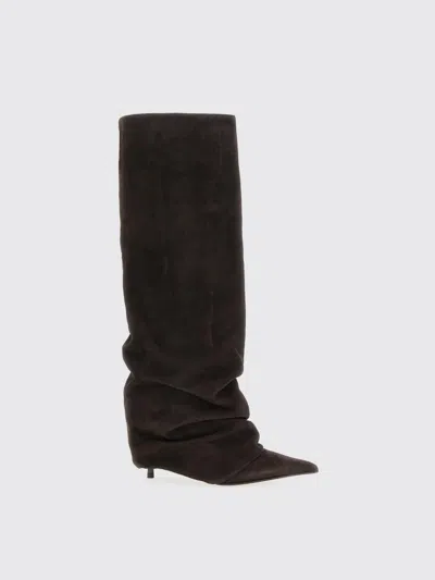 Le Silla 'andy' Knee Length Suede Slouchy Boots In Brown