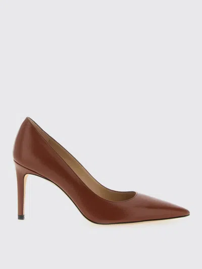 Stuart Weitzman Power Pointed Toe Stiletto Leather Pumps In Brown