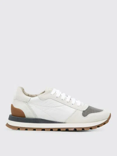 Brunello Cucinelli Multicolor Precious Band Insert Sneakers In White