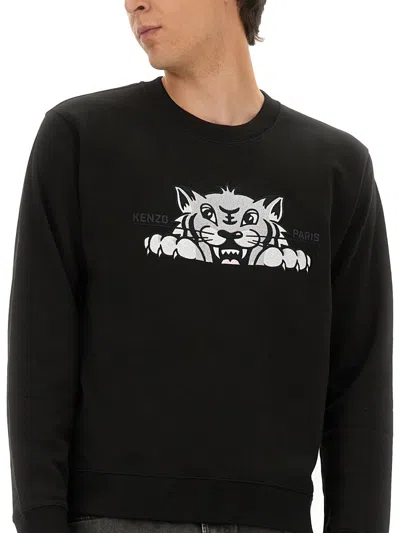 Kenzo Silm Fit Sweatshirt In Black