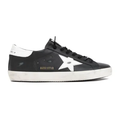 Golden Goose Superstar Sneakers With Distressed Effect In Black