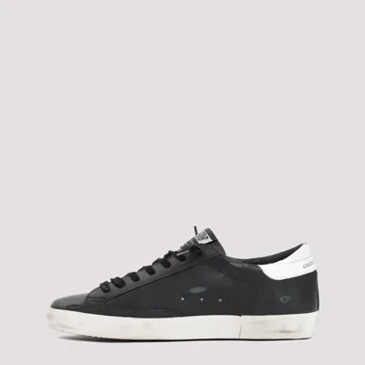 Golden Goose Superstar Sneakers With Distressed Effect In Black