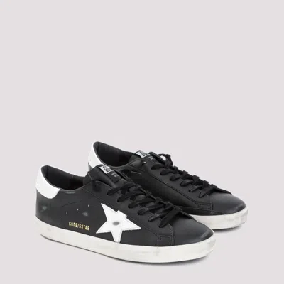 Golden Goose Superstar Sneakers With Distressed Effect In Black