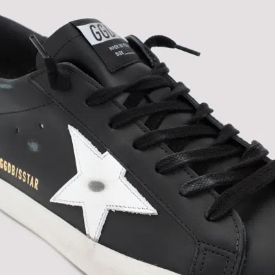 Golden Goose Superstar Sneakers With Distressed Effect In Black