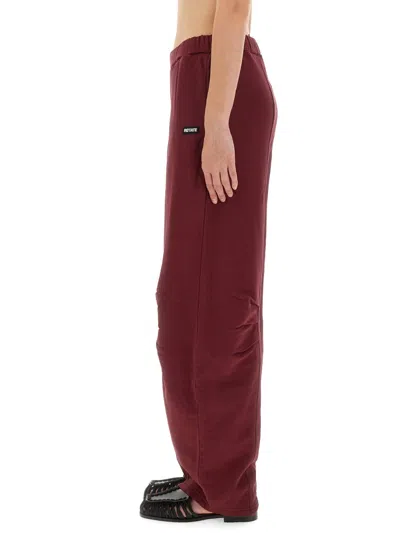 Rotate Birger Christensen Rotate Burgundy Cotton Pants