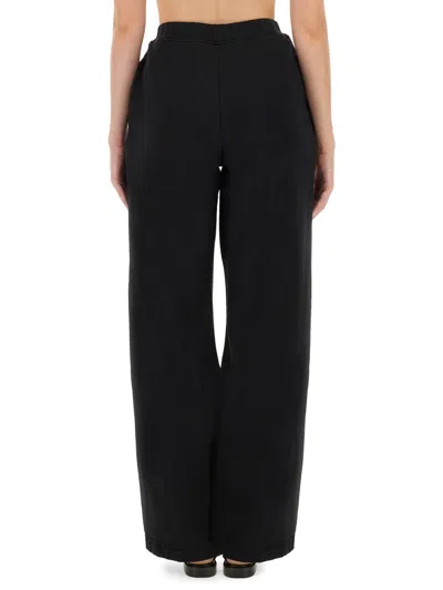 Rotate Birger Christensen Dannia Cotton Sweatpants W/ Lacing In Black