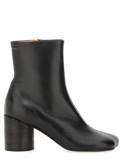 Mm6 Maison Margiela Mm6 By Maison Margiela Black Leather Ankle Booties
