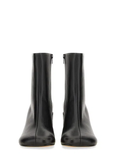 Mm6 Maison Margiela Mm6 By Maison Margiela Black Leather Ankle Booties