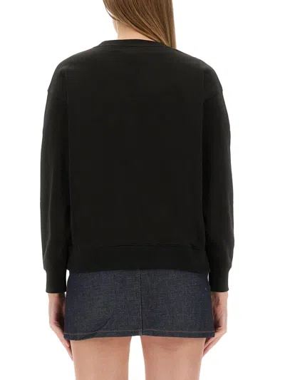 Kenzo Sweatshirt With "boke Flower" Embroidery In Black