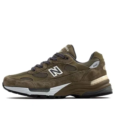 New Balance Made In Usa 992 Panelled Sneakers In Green