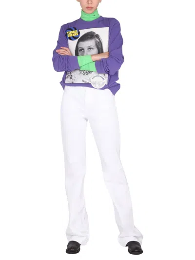 Raf Simons Teenage Dreams Sweatshirt In Blue