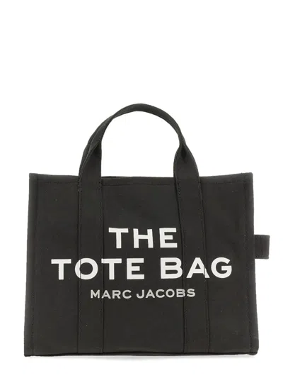 Marc Jacobs Black Canvas The Tote Bag Handbag In Black