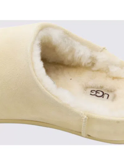 Ugg Cozy Faux Fur Lined Slippers In Neutral