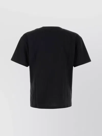 Valentino Crew Neck Graphic Print Short Sleeves T-shirt In Black