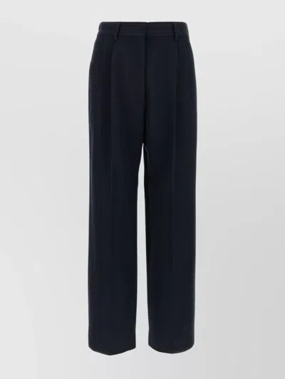 Blazé Milano Pleated Pocket Straight Trousers In Blue