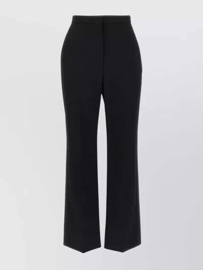 Givenchy Wool Trousers With High Waist And Wide Leg In Black