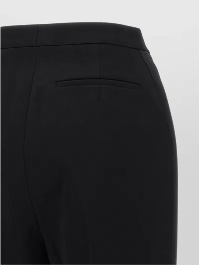 Givenchy Wool Trousers With High Waist And Wide Leg In Black