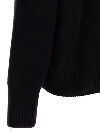 Lacoste Pullover In Cotone Nero In Black