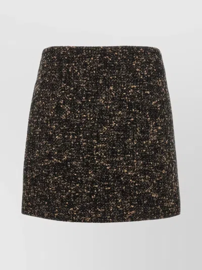 Blazé Milano Coci Wool-blend Tweed Miniskirt In Multi