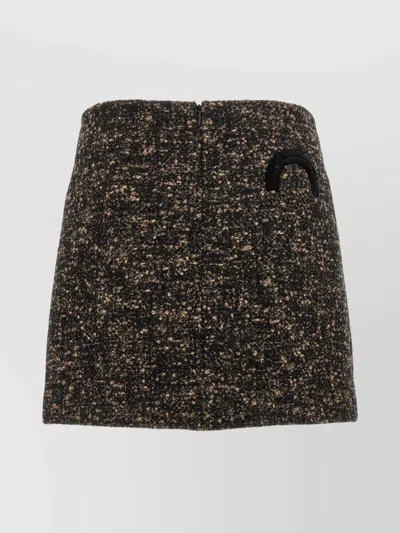 Blazé Milano Coci Wool-blend Tweed Miniskirt In Multi
