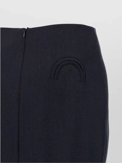 Blazé Milano Blaze Milano Maine Sussex Longuette Wool Midi Skirt In Blue