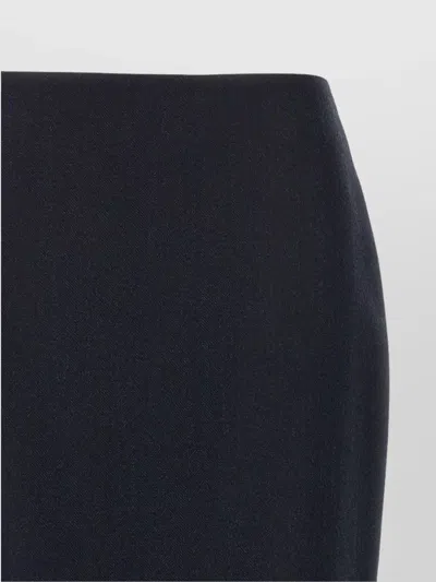 Blazé Milano Blaze Milano Maine Sussex Longuette Wool Midi Skirt In Blue