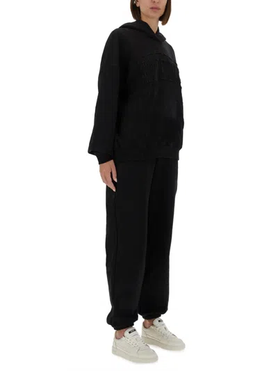 Rotate Birger Christensen Rotate Birgerchristensen Black Organic Cotton Track Suits In Black