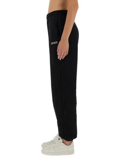 Rotate Birger Christensen Rotate Birgerchristensen Black Organic Cotton Track Suits In Black