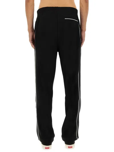 Kenzo Track Pants "boke Flower" In Black