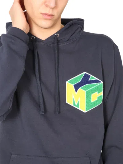 Ymc You Must Create Ymc Trugoy Hooded Sweatshirt In Blue