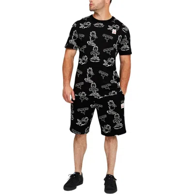 Puma X Garfield All Over Printed Shorts 'black' In Blue