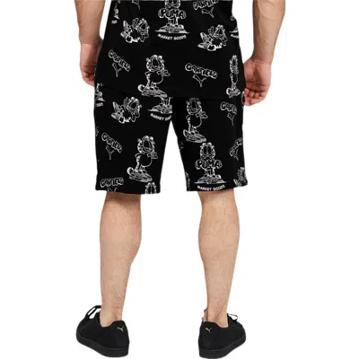 Puma X Garfield All Over Printed Shorts 'black' In Blue