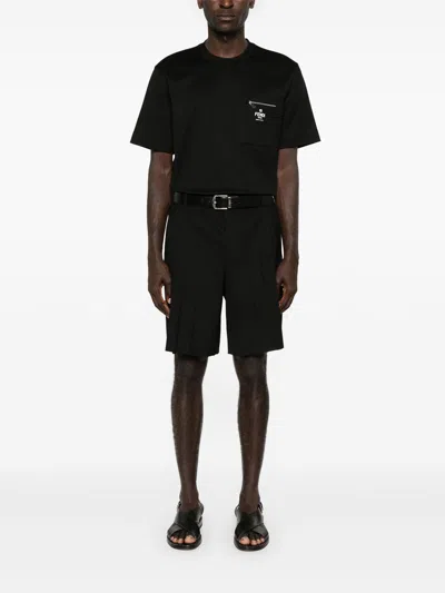 Fendi Black Cotton Jersey Oversized T-shirt