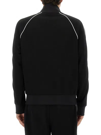 Kenzo Zippered Track Sweatshirt In Black
