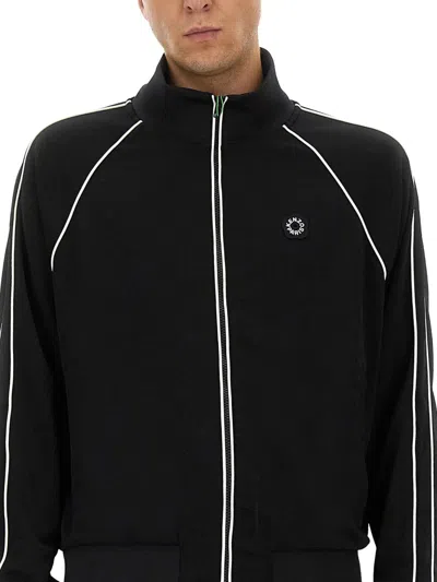 Kenzo Zippered Track Sweatshirt In Black