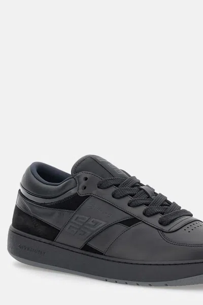 Givenchy G Move Panelled Leather Sneakers In Black