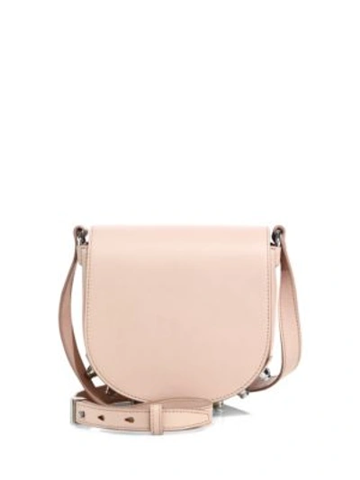 Shop Alexander Wang Mini Lia Leather Saddle Bag In Pale Pink