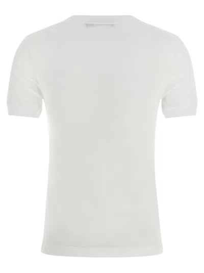 Dolce & Gabbana Crew Neck Lace T-shirt In White