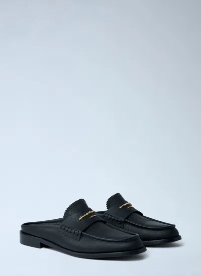 Alexander Wang Logo Lettering Slip-on Shoes In Neutral
