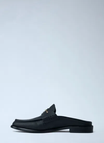 Alexander Wang Logo Lettering Slip-on Shoes In Neutral