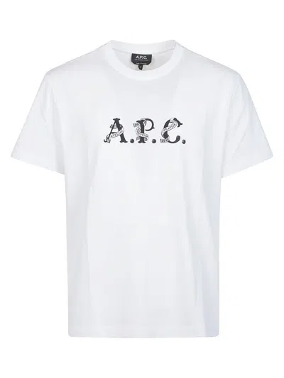 Apc Regular Fit Short Sleeve Crew Neck T-shirt In White