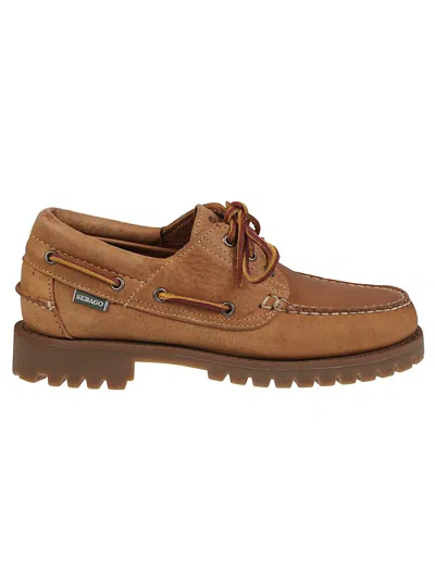 Sebago Lace Up Shoes Acadia Crazy Horse In Brown