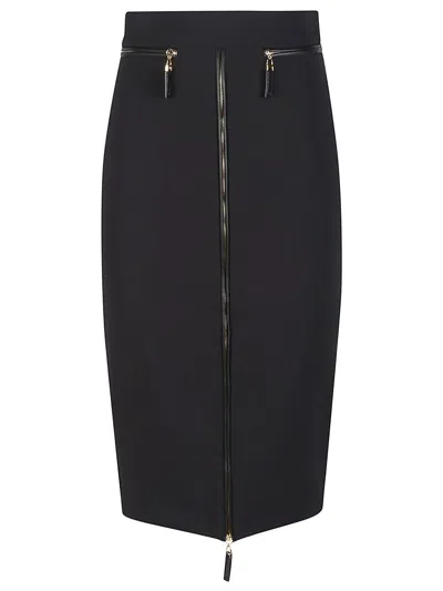 Elisabetta Franchi Pencil Skirt In Black