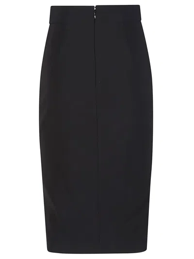 Elisabetta Franchi Pencil Skirt In Black