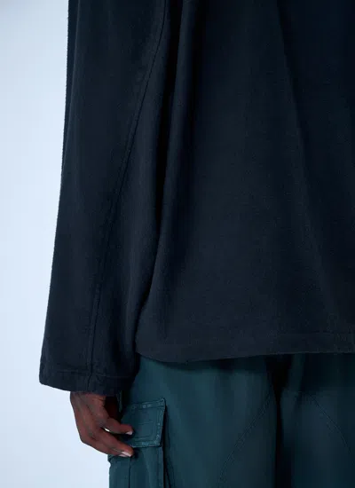 Balenciaga Hooded Zip-up Jacket For Men In Black