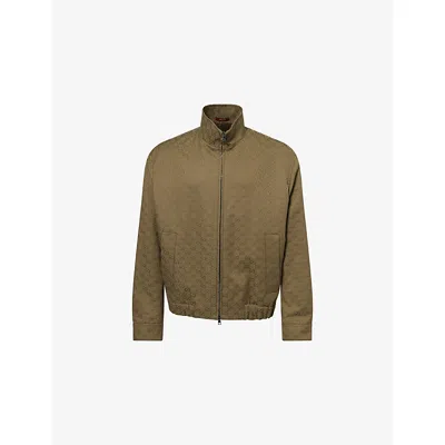 Gucci Gg Supreme Jacket In Green