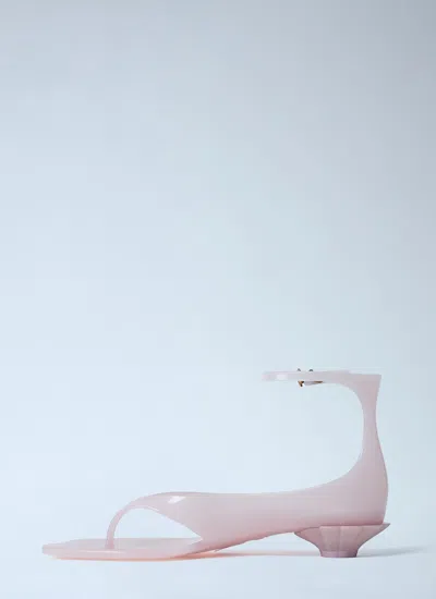 Chloé Chloe Women Pastel Pink Tpu Chloe Jelly Thong Sandals