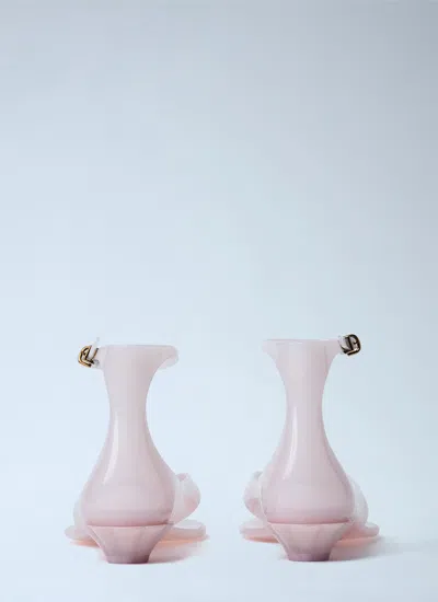 Chloé Chloe Women Pastel Pink Tpu Chloe Jelly Thong Sandals